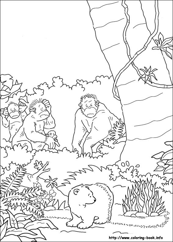 Little Polar Bear coloring picture